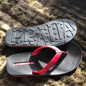 Prada flip flops Size 11